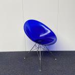 Kartell Philippe Starck Eros design stoel, blauw- chroom