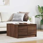 vidaXL Salontafel met lades 70,5x70x40 cm bruin eikenkleurig, Verzenden, Nieuw