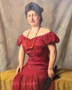 Ernest Wante (1872-1960) - Frau in Rot