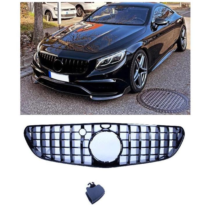 Grill voor mercedes s coupé 63/65 amg 2015-2017 zwart c217, Auto-onderdelen, Carrosserie