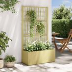 vidaXL Tuinplanter met Trellis Groen 80 x 36 x 140 cm PP, Tuin en Terras, Verzenden, Nieuw