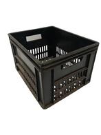 Stapelkrat 400x300x250 mm – Geperforeerd – Zwart – Gebruikt, Articles professionnels, Horeca | Autre, Ophalen of Verzenden