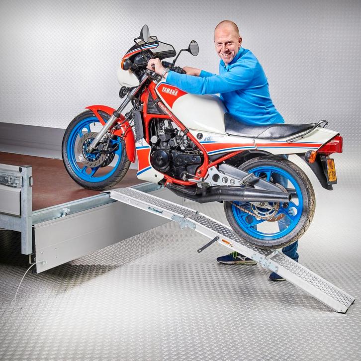 Datona Aluminium oprijplaat compact twee keer inklapbaar -, Auto diversen, Auto-accessoires, Ophalen of Verzenden