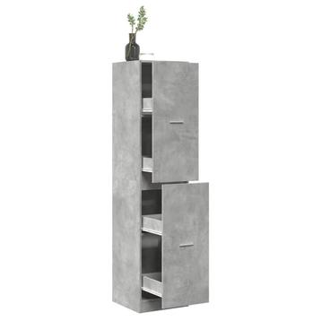 vidaXL Apothekerskast 40x41x174,5 cm bewerkt hout betongrijs, Verzenden