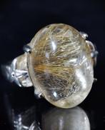 Prachtige zeldzame natuurlijke goudkleurige rutilated kwarts, Verzamelen, Mineralen en Fossielen