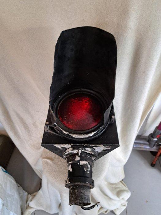 Feu de signalisation - Voyant dalerte - Métal, Verre -, Antiquités & Art, Antiquités | Assiettes décoratives & Carrelages