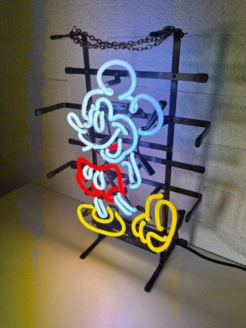 Mickey Mouse, Glas Neon, Antiek en Kunst, Antiek | Meubels | Stoelen en Sofa's