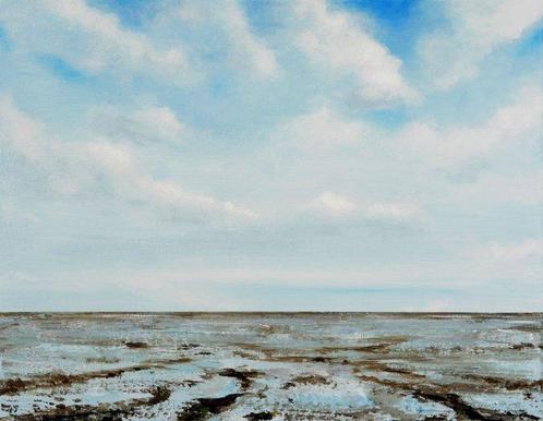 Matthieu van Riel - Vlieland, Waddenzee, Antiek en Kunst, Kunst | Schilderijen | Modern