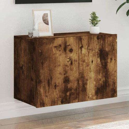 vidaXL Tv-meubel wandgemonteerd 60x30x41 cm gerookt, Huis en Inrichting, Kasten |Televisiemeubels, Nieuw, Verzenden