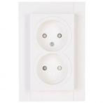 KOPP Wandcontactdoos Athenis HK07 - Dubbel, Kinderbeveiligd, Doe-het-zelf en Bouw, Verzenden, Nieuw