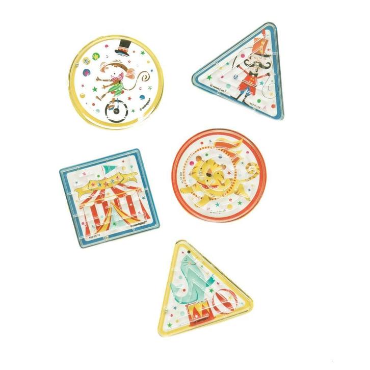 Uitdeelcadeautjes Doolhof Spel 6,4cm 6st, Hobby en Vrije tijd, Feestartikelen, Nieuw, Verzenden