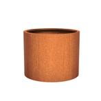 Cortenstaal plantenbak Ø100x80cm - Met bodem