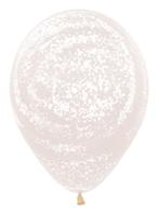 Ballonnen Graffiti White Crystal Clear 30cm 25st, Hobby en Vrije tijd, Verzenden, Nieuw