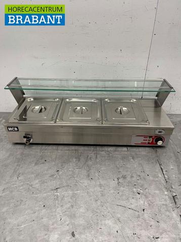 RVS Bain marie 3 x 1/2 GN 95 cm 230V Horeca beschikbaar voor biedingen