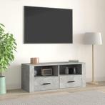 vidaXL Tv-meubel 100x35x40 cm bewerkt hout betongrijs, Verzenden, Nieuw