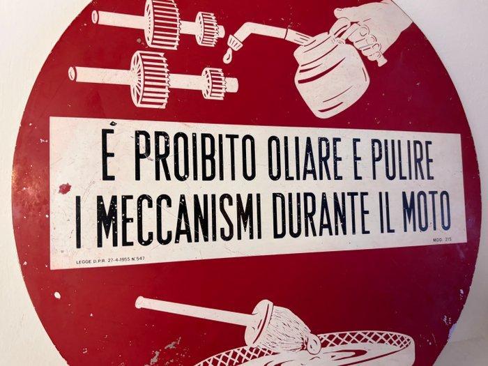 Groot Italiaans industrieel uithangbord - Periode jaren, Antiquités & Art, Antiquités | Assiettes décoratives & Carrelages