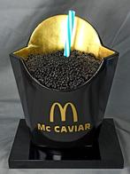 XTC Artist - Mc Caviar 19cm Black gold turquoise straw, Antiek en Kunst