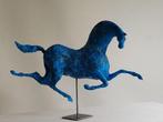 Raghad - Sculpture, Bleu .. - 34 cm - Techniques mixtes -, Antiquités & Art