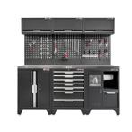 Gereedschapskasten set wandlengte 204 cm. metaal omkleed, Doe-het-zelf en Bouw, Werkbanken, Ophalen of Verzenden, Nieuw