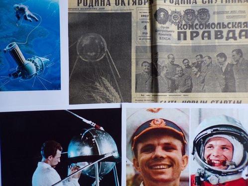 Original Soviet newspaper, ten years after Sputnik-1 (1967), Verzamelen, Luchtvaart en Vliegtuigspotten