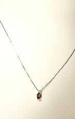 Zonder Minimumprijs - Ketting met hanger Zilver Granaat -, Handtassen en Accessoires, Antieke sieraden