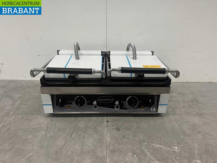 RVS Combisteel Dubbele Contactgrill Paninigrill Grill XXL, Zakelijke goederen, Horeca | Keukenapparatuur, Ophalen of Verzenden