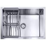 Lendo Online Évier de Cuisine Inox Argent 59×44 cm Égouttoir, Bricolage & Construction