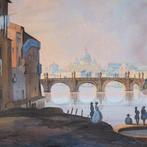 Follower of Ippolito Caffi (1809 - 1866) - Rome, view of the, Antiek en Kunst, Kunst | Schilderijen | Klassiek