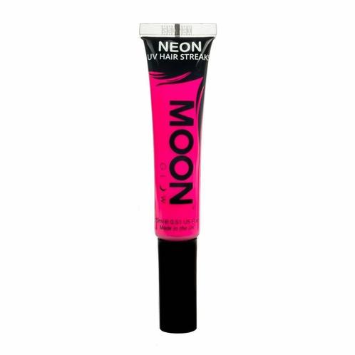 Moon Glow Neon UV Hair Streaks Intense Pink, Hobby en Vrije tijd, Feestartikelen, Nieuw, Verzenden