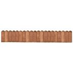 vidaXL Gazonrand 120 cm geïmpregneerd grenenhout bruin, Verzenden, Nieuw