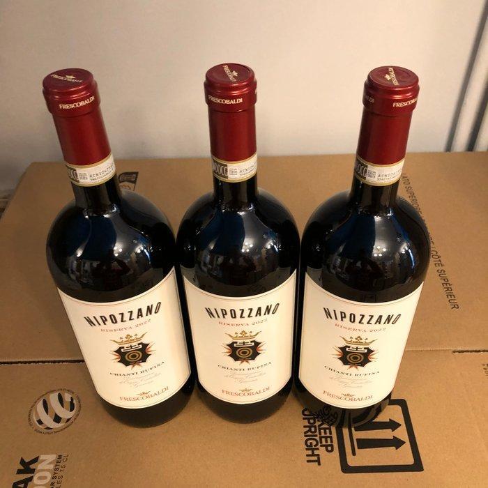 2022 Frescobaldi, Nipozzano - Chianti Riserva - 3 Magnums, Verzamelen, Wijnen