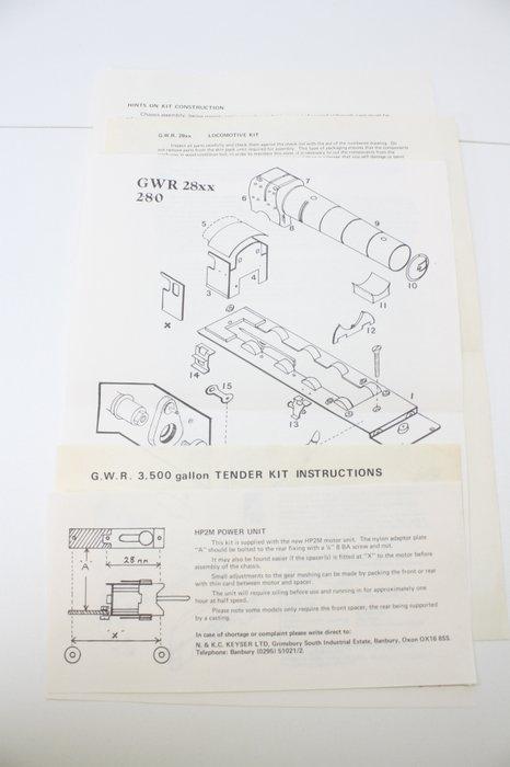 k&L 00 - gwr 28xx 2-8-0 - Stoomlocomotief met tender (1) -, Hobby & Loisirs créatifs, Trains miniatures | Échelles Autre