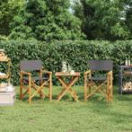 vidaXL Regisseursstoelen inklapbaar 2 st massief teakhout, Verzenden, Nieuw