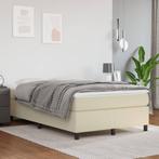 vidaXL Boxspring bed kunstleer crèmekleurig 120x200 cm, Verzenden, Nieuw