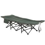 Campingbed - SlaapLekker - Inklapbaar - Draagbaar - Grijs, Tuin en Terras, Ophalen of Verzenden, Nieuw