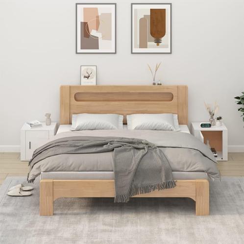 vidaXL Nachtkastjes 2 st 50x39x47 cm hoogglans wit, Huis en Inrichting, Kasten | Overige, Nieuw, Verzenden