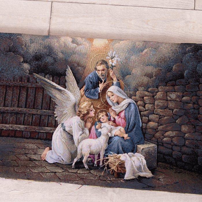 Pregiato Arazzo - Geboorte met Engelen - Gobelinweefsel -, Antiquités & Art, Tapis & Textile