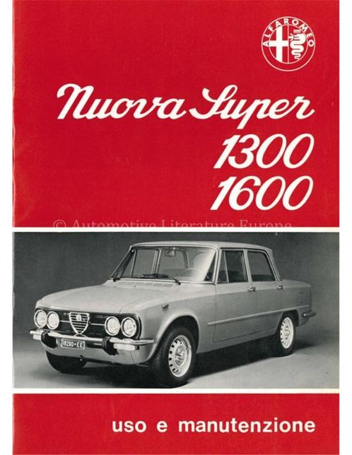 1975 ALFA ROMEO GIULIA NUOVA SUPER INSTRUCTIEBOEKJE ITALIA.., Autos : Divers, Modes d'emploi & Notices d'utilisation, Enlèvement ou Envoi