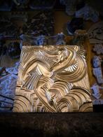 Naar Maurice Picaud - Relief, Omgekeerd Goud Bas-reliëf