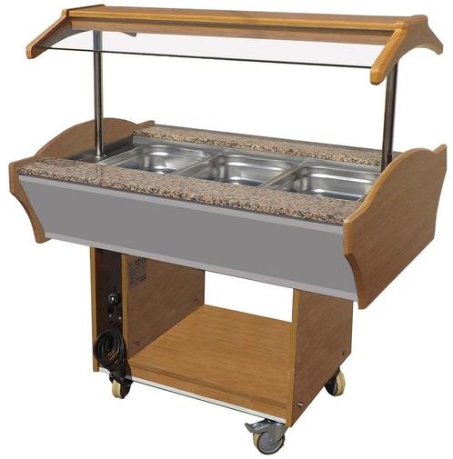 Warm Buffet GN 3x 1/1 | 230V | Met led verlichting |, Zakelijke goederen, Horeca | Keukenapparatuur, Nieuw in verpakking, Verzenden