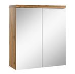 Badkamerkast Toledo 60 x 20 x 60 cm Eiken Spiegelkast, Verzenden, Nieuw