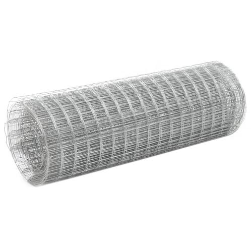 vidaXL Kippengaas 10x0,5 m gegalvaniseerd staal, Tuin en Terras, Tuinhekken en Hekwerk, Nieuw, Verzenden