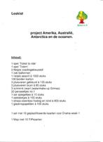 Alles-in-1 Leskist Project Amerika, Australië, Antartica en, Verzenden, Nieuw