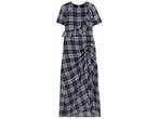 Veiling - Maje Jurk Maat 1/36 Blauw zwart geruit, Nieuw