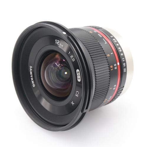 Samyang 12mm F/2.0 NCS CS Fuji X occasion, Audio, Tv en Foto, Foto | Lenzen en Objectieven, Zo goed als nieuw, Verzenden