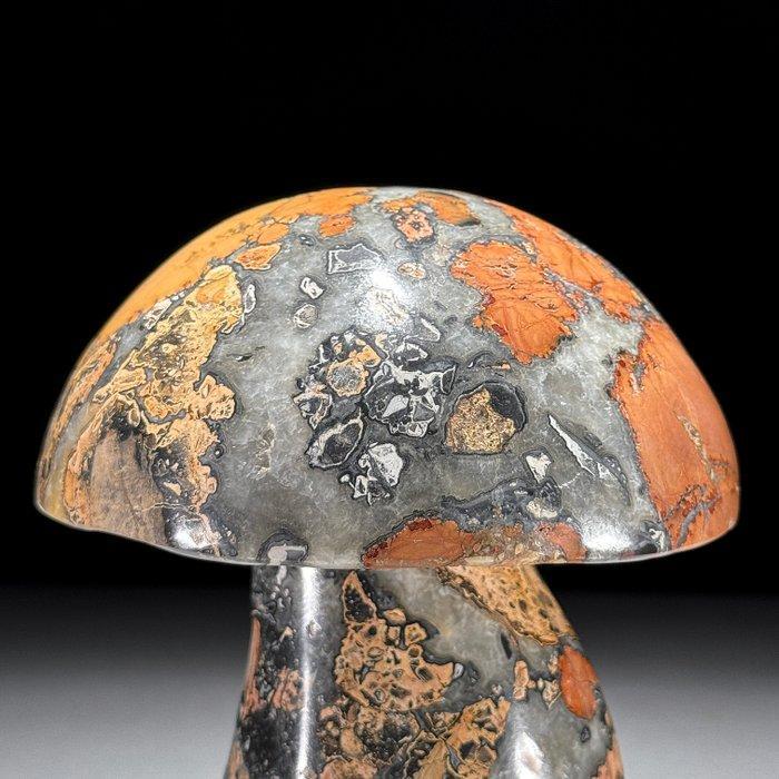 SANS PRIX DE RÉSERVE - Sculpture de champignon en jaspe, Antiek en Kunst, Kunst | Designobjecten