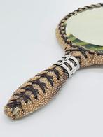 Miroir à main - Argent 800 - miroir art déco en shagreen, Antiek en Kunst