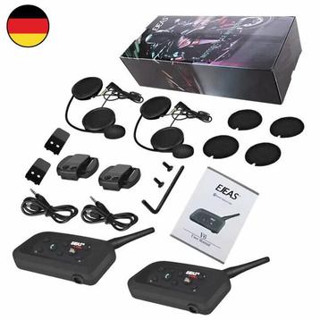 2 stuks EJEAS V6 PRO Motor headset intercom bluetooth helm, Ophalen of Verzenden