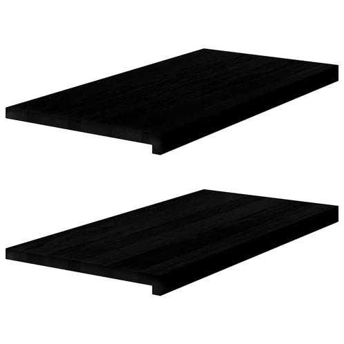 vidaXL Vensterbanken 2 st 80x40x2 cm massief eikenhout, Doe-het-zelf en Bouw, Raamkozijnen en Schuifdeuren, Nieuw, Verzenden