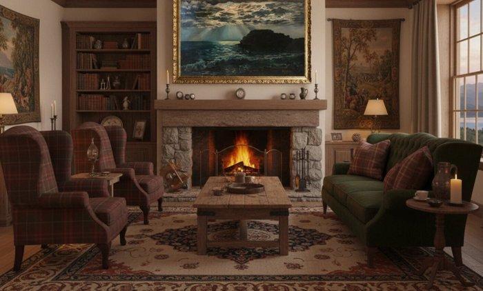 École Symboliste Française (c. 1920) - Clair-de-Lune, Antiek en Kunst, Kunst | Schilderijen | Klassiek